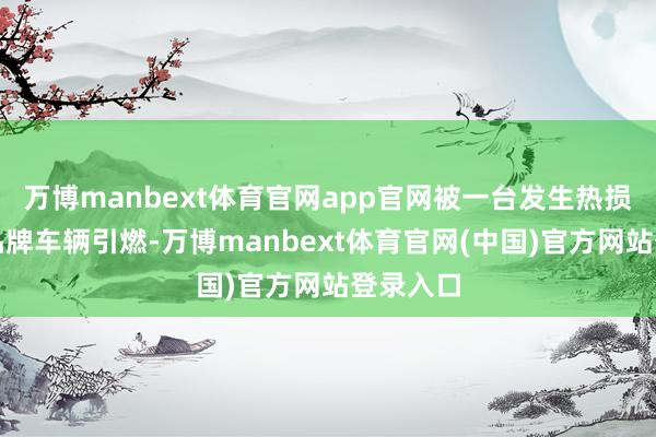 万博manbext体育官网app官网被一台发生热损的其他品牌车辆引燃-万博manbext体育官网(中国)官方网站登录入口