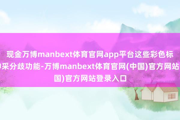 现金万博manbext体育官网app平台这些彩色标线通过神采分歧功能-万博manbext体育官网(中国)官方网站登录入口